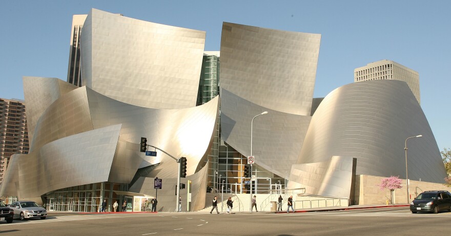Gehry built the Disney Concert Hall in Los Angeles out of stainless steel. "We live in a culture, in a time in which movement is omnipresent," he said. "Everything is in motion. So when we embrace it and use it as part of our language, our architectural language, there is a certain resonance for it."