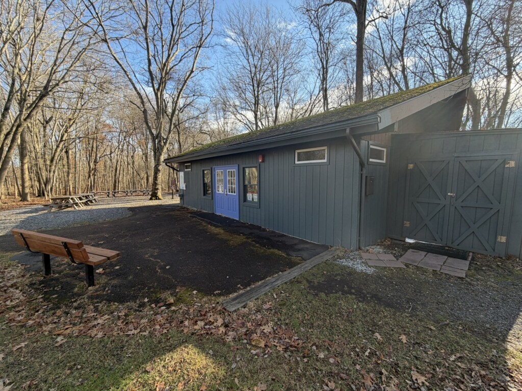 (PHOTO: The current visitor center at the Marshlands Conservancy has always been modest in size. December 2025.)