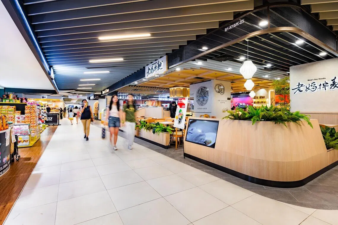 The renovated West Mall appears to be more than just a functional neighborhood mall